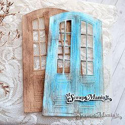 Нож "Дверь с тюльпанами", 6,5х12,5 см (ScrapMania)