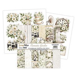 Набор бумаги 15х15 см "Romantic garden", 24 листа (ScrapBoys)