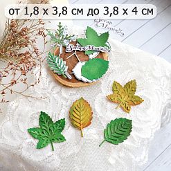 Нож "Листья леса. Куст и дерево", 3,8х4 см (ScrapMania)
