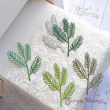 Нож "Веточка мохнатая", 5,7х7,4 см (ScrapMania)