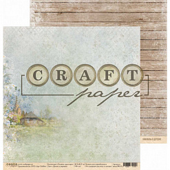 Бумага "Родные просторы. Домик в деревне" (CraftPaper)