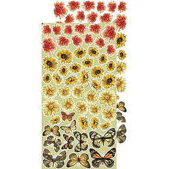 Набор бумаги 30х15 см "Autumn beauty. Для вырезания. Цветы", 12 листов (CraftO'clock)