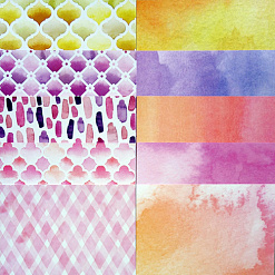 Набор бумаги 30х30 см "Watercolours", 30 листов (Craft consortium)