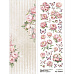Лист с картинками 10х30 см "Шебби шарм. Бабочки и цветы" (ScrapMania)