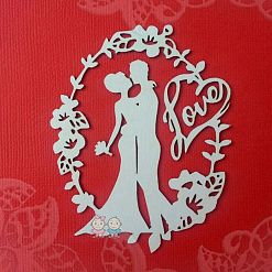 Чипборд "Пара. Love", 7х8,8 см (Scrapiki)