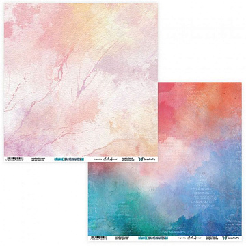Бумага 30х30 см "Grunge Backgrounds 03/04" (ScrapAndMe)