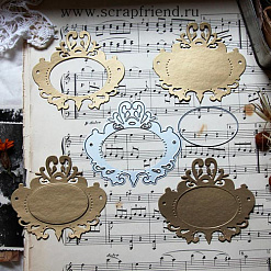Нож "Рамка. Акцент", 9х8 см (Scrapfriend)