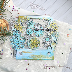 Нож "Снежная рамка", 11х12,5 см (ScrapMania)