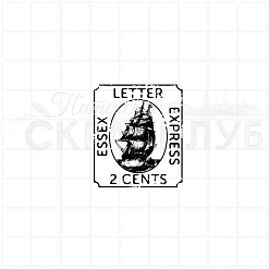 Штамп "Леттер экспресс 2", 3х3,5 см (Скрапклуб)