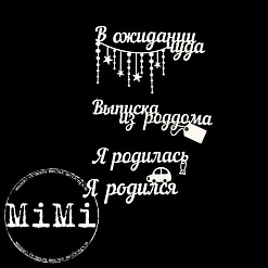 Набор украшений из чипборда "Детский альбом. Наше чудо" (MiMi Design)