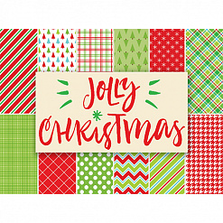 Набор бумаги 30х30 см "Jolly Christmas. Веселое рождество", 24 листа (Authentique)