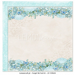 Набор бумаги 15х15 см "Forget me not", 36 листов (Lemon Craft)