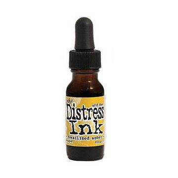 Заправка к подушечке Distress Ink "Fossilized Amber", 15 мл (Ranger)
