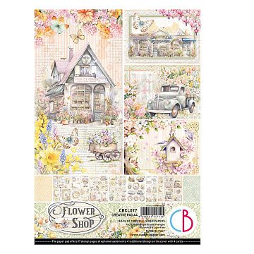 Набор бумаги А4 "Flower Shop", 9 листов (Ciao bella)