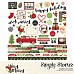 Набор бумаги 30х30 см с наклейками "Very Merry", 12 листов (Simple Stories)
