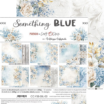 Набор бумаги 30х30 см "Something blue", 6 листов (CraftO'clock)