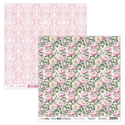 Набор бумаги 15х15 см "Sweet peonies", 24 листа (ScrapBoys)