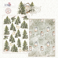 Набор бумаги А5 "Christmas lights. Для вырезания", 18 листов (DreamLight Studio)