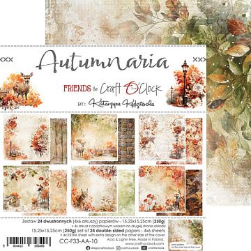Набор бумаги 15х15 см "Autumnaria", 24 листа (CraftO'clock)