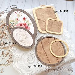Нож "Пяльцы. Прямоугольные с крокусом", 6,1х8,5 см (ScrapMania)