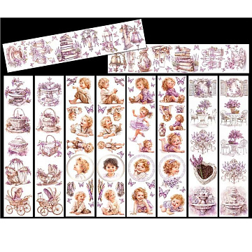 Набор листов для вырезания 6,5х30,5 см "Violet Whisper", 5 шт (Margaret)