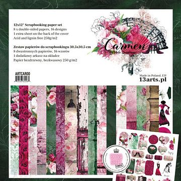 Набор 30х30 см "Carmen", 9 листов (13Arts)