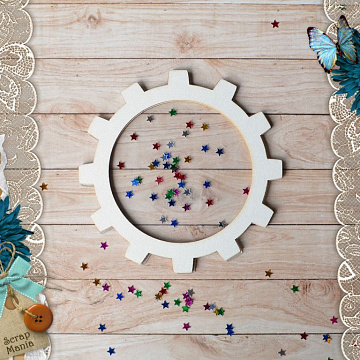 Чипборд "Вечные странники. Шейкер. Шестеренка 2 большая" (ScrapMania)