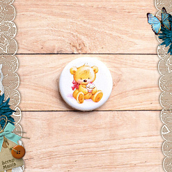 Фишка "Медвежонок с пироженкой" (ScrapMania)