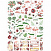 Набор высечек из бумаги "Роскошный фламинго", 81 шт (ScrapMania)