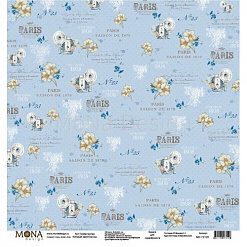 Набор бумаги 30х30 см "Цветочные сны", 12 листов (MonaDesign)