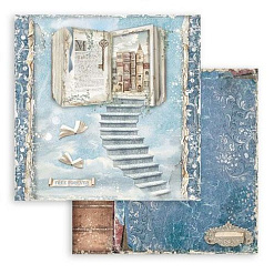 Набор бумаги 30х30 см "Vintage Library", 10 листов (Stamperia)