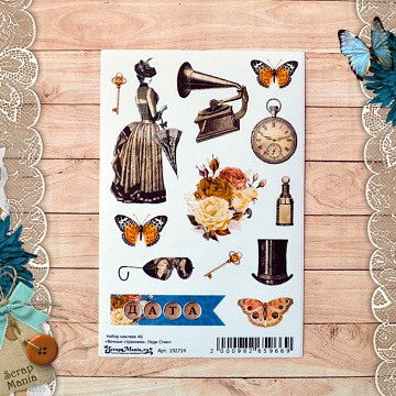 Набор наклеек А6 "Вечные странники. Леди Стим" (ScrapMania)
