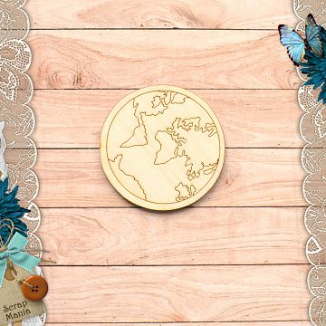 Деревянное украшение "Мой капитан. Земля" (ScrapMania)