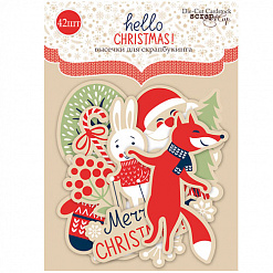 Набор вырубок из бумаги "Hello Christmas", 42 шт (Скрапмир)
