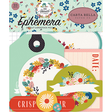 Набор вырубок из бумаги "Our House. Ephemera", 33 шт (Carta Bella)