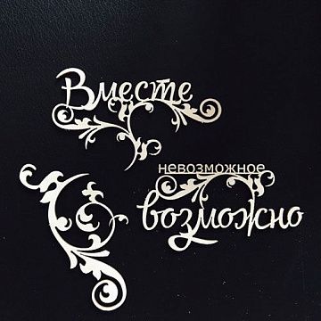 Набор украшений из чибпорда "Невозможное возможно" (Fleur-design)