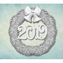 Молд "Венок 2019", малый (Просвет)