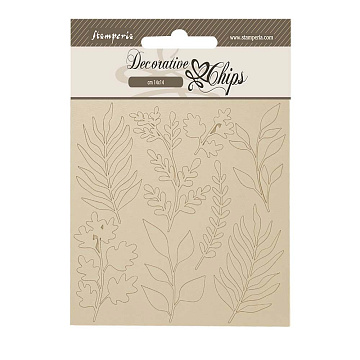 Чипборд "Forest. Травинки", 14х14 см (Stamperia)