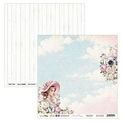 Набор бумаги 20х20 см "Sweet peonies", 12 листов (ScrapBoys)