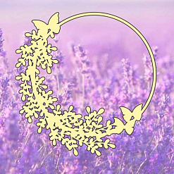 Украшение из чипборда "Вереск 3" (Muscari)