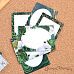 Набор карточек "Малахитовый цветок", 7х10 см, 16 шт (ScrapMania)
