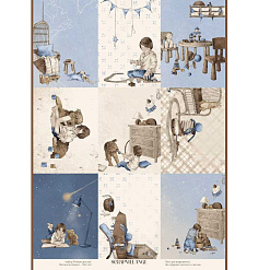 Набор бумаги А4 "В мире детства. Для вырезания", 3 листа (ScrapMelange)