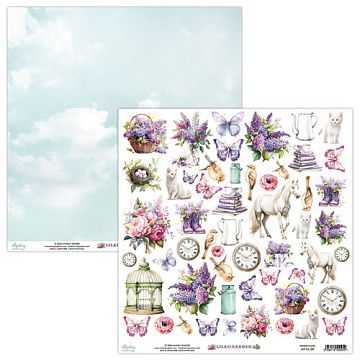 Бумага 30х30 см "Lilac Garden. Для вырезания" (Mintay)
