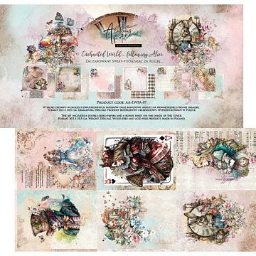 Набор бумаги 30х30 см "Enchanted World. Following Alice", 6 листов (Alchemy of Art)