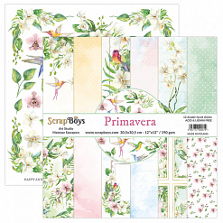 Набор бумаги 30х30 см "Primavera", 12 листов (ScrapBoys)