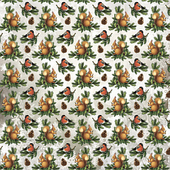 Бумага "Новогодний лес. Хранители праздника" (ScrapMania)