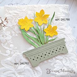 Нож "Цветочные кашпо. Прямоугольные", 8,3х2,9 см (ScrapMania)
