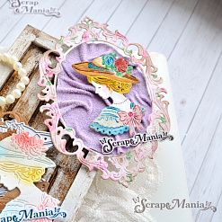 Нож "Дамские штучки. Рамка с барышней", 8,8х12,6 см (ScrapMania)