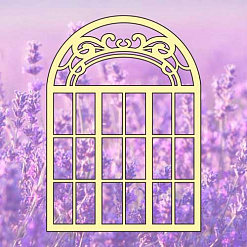 Украшение из чипборда "Французское окно 4" (Muscari)