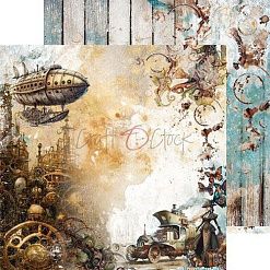 Набор бумаги 15х15 см "Mists of toolbox town", 24 листа (CraftO'clock)